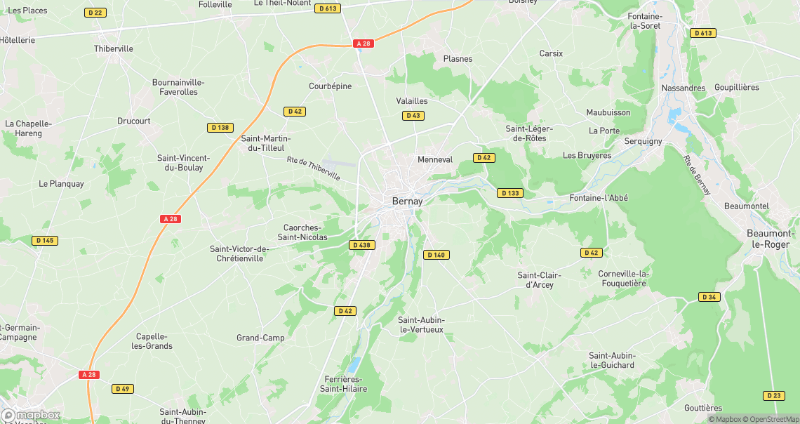 Localisation de la voiture à Bernay