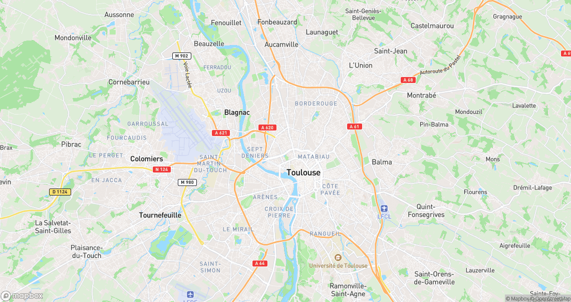 Localisation de la voiture à Toulouse