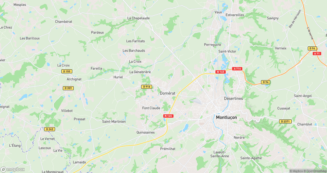 Localisation de la voiture à Domérat