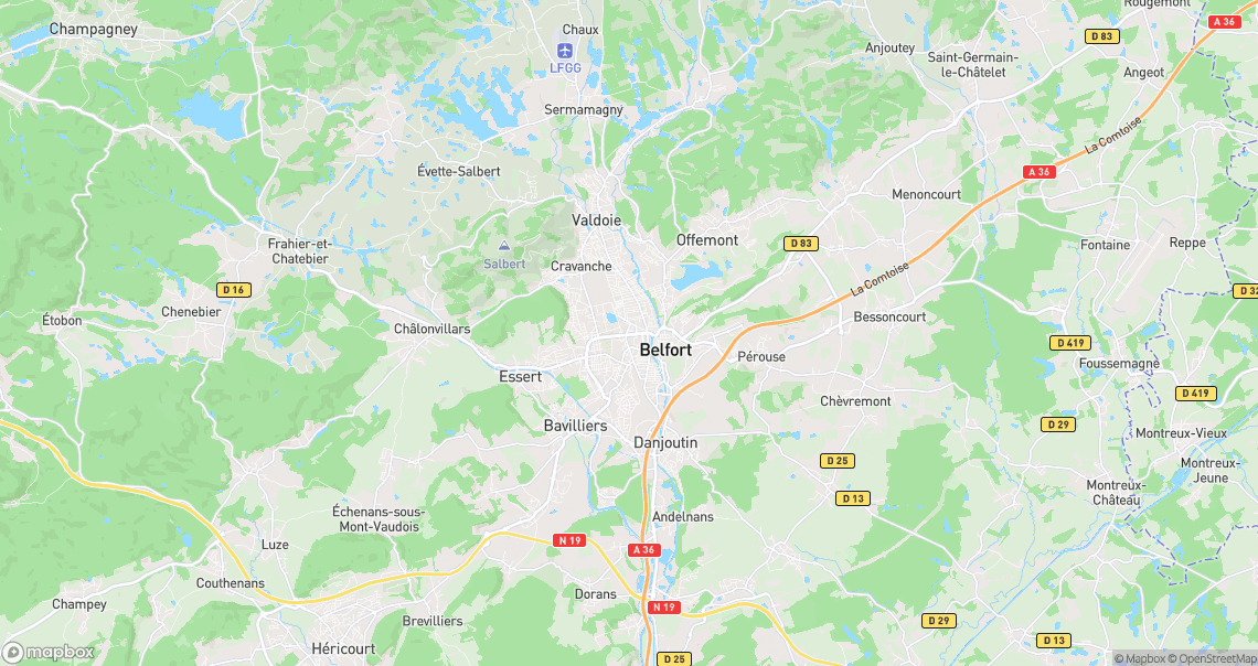 Localisation de la voiture à Belfort