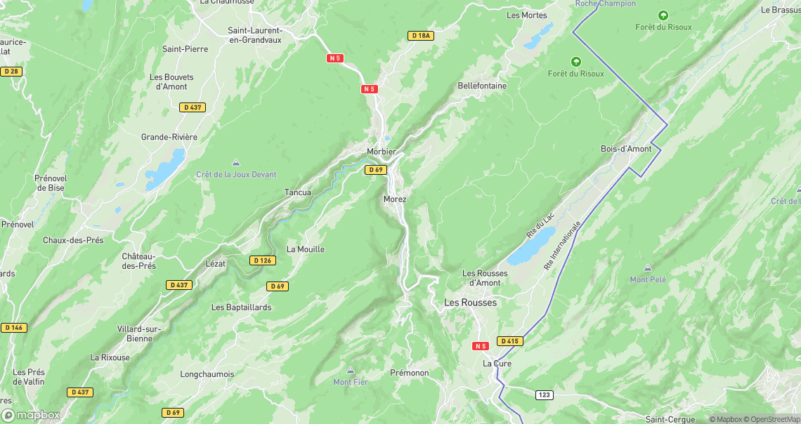 Localisation de la voiture à Hauts de Bienne