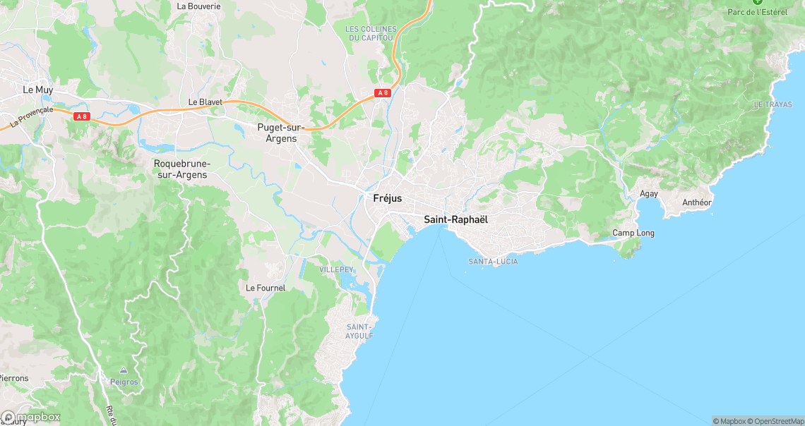 Localisation de la voiture à Fréjus