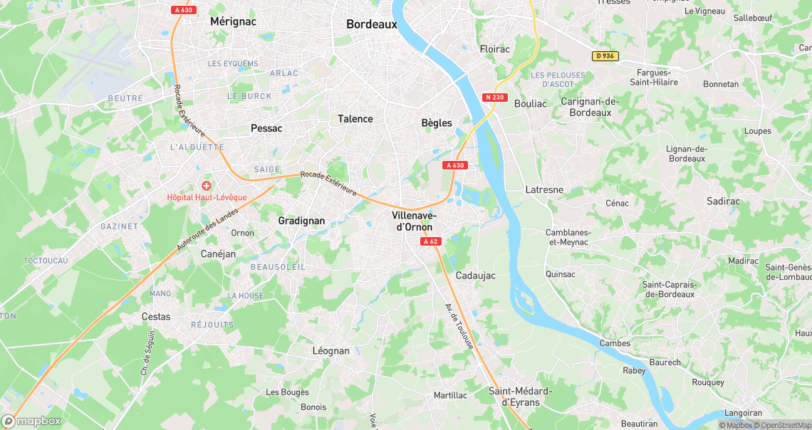 Localisation de la voiture à Villenave-d'Ornon