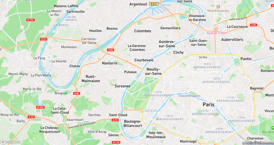 Localisation de la voiture à Puteaux