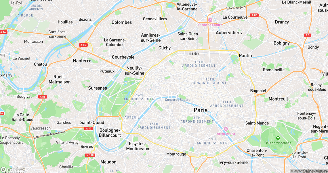 Localisation de la voiture à Paris