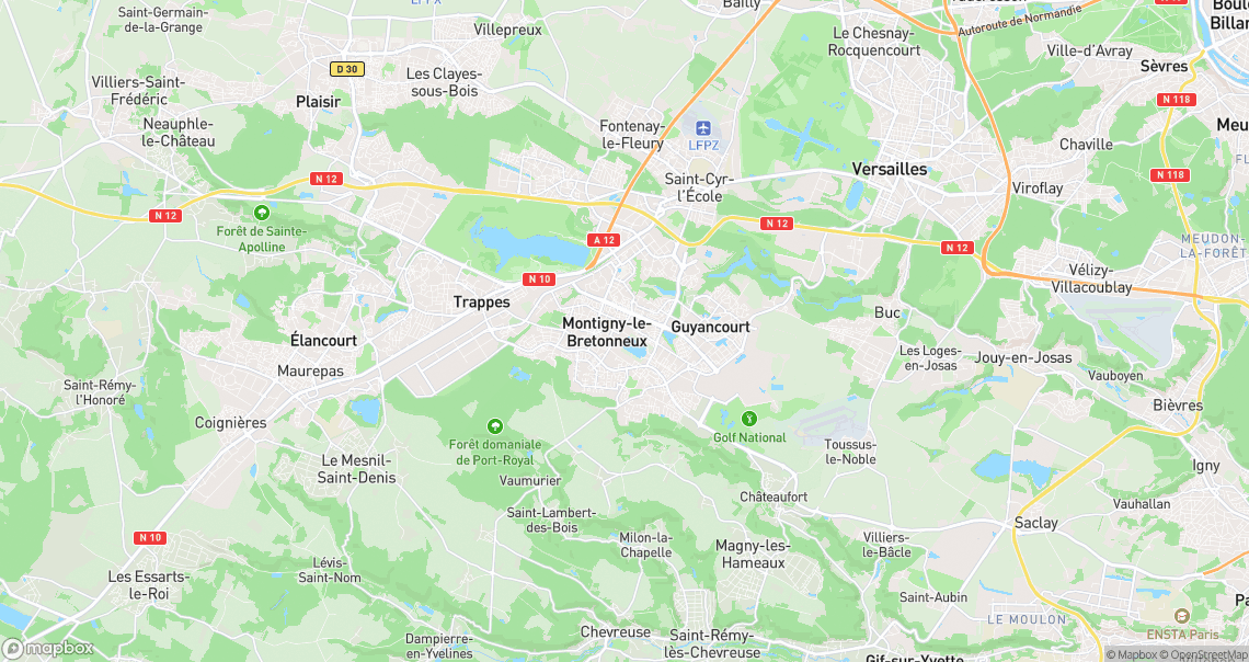 Localisation de la voiture à Montigny-le-Bretonneux