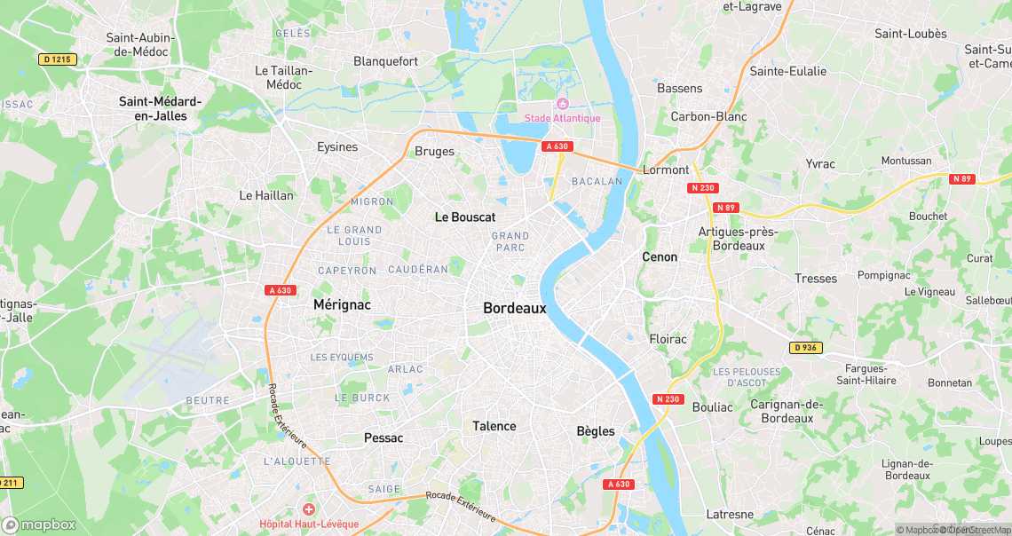 Localisation de la voiture à Bordeaux