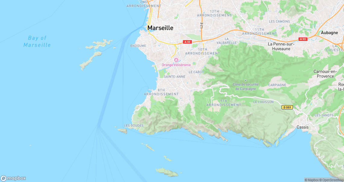Localisation de la voiture à Marseille