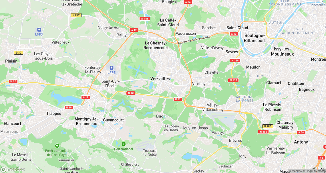 Localisation de la voiture à Versailles