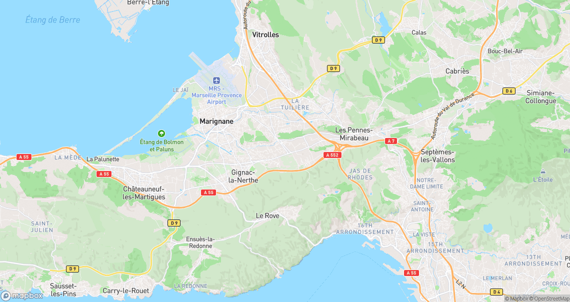 Localisation de la voiture à Gignac-la-Nerthe