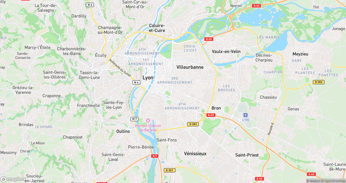 Localisation de la voiture à Lyon