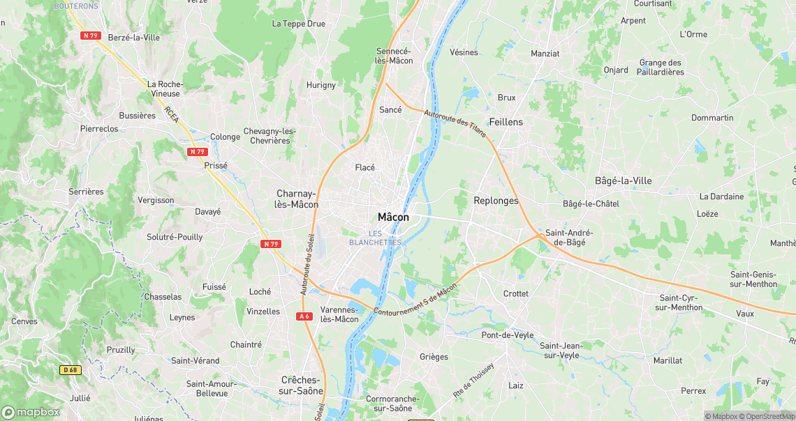 Localisation de la voiture à Mâcon