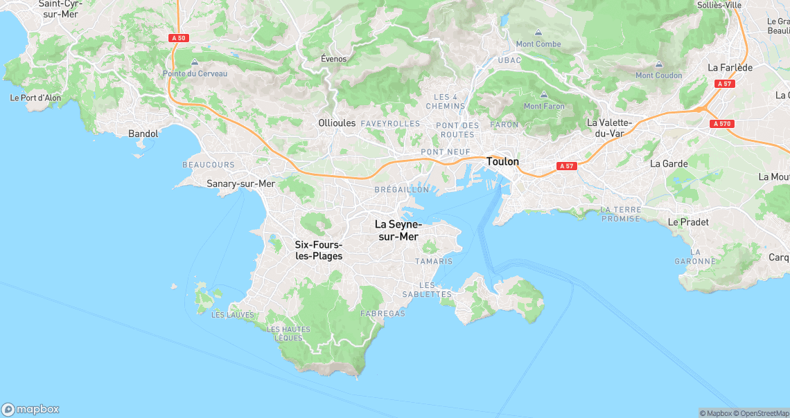 Localisation de la voiture à La Seyne-sur-Mer