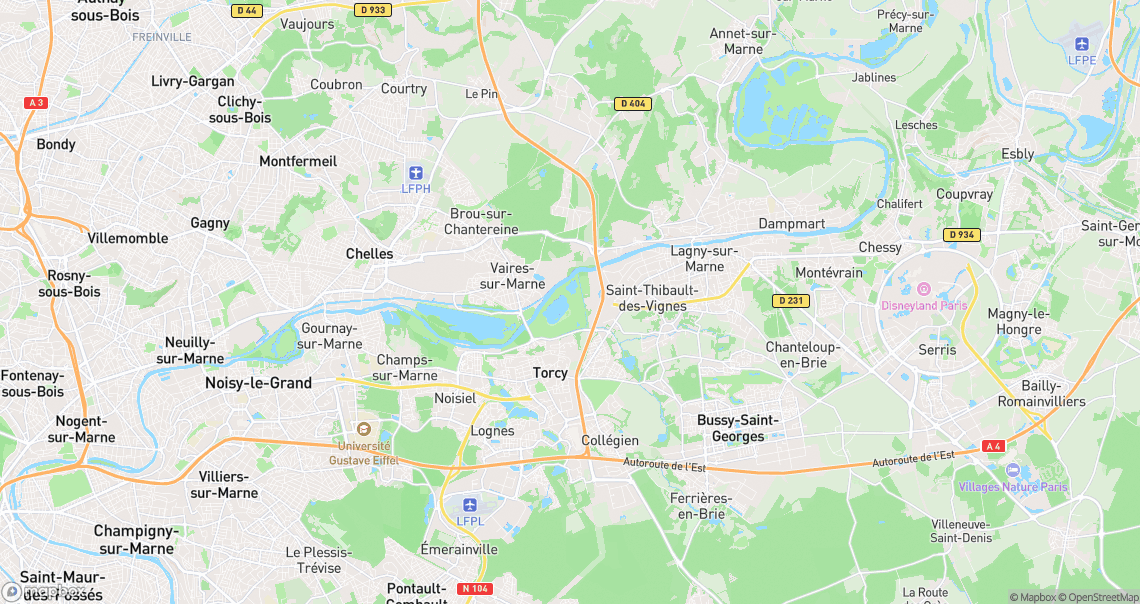 Localisation de la voiture à Torcy