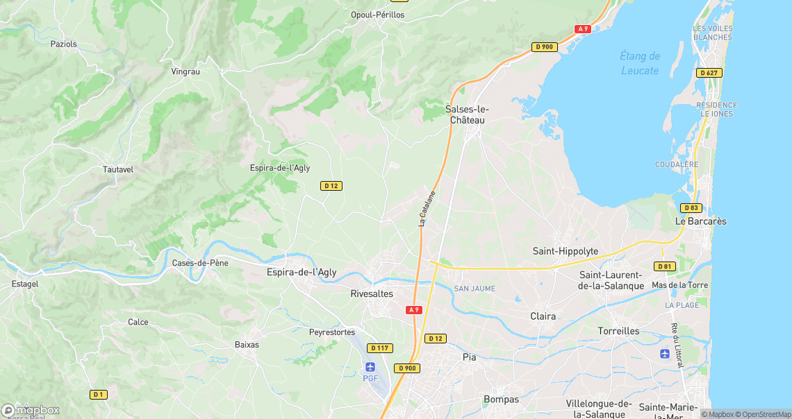 Localisation de la voiture à Rivesaltes