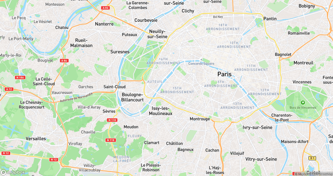 Localisation de la voiture à Paris