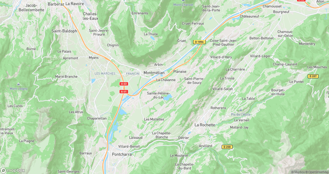 Localisation de la voiture à La Chavanne