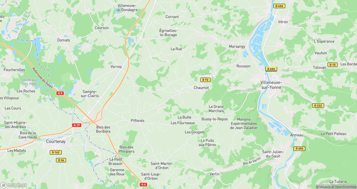 Localisation de la voiture à Chaumot