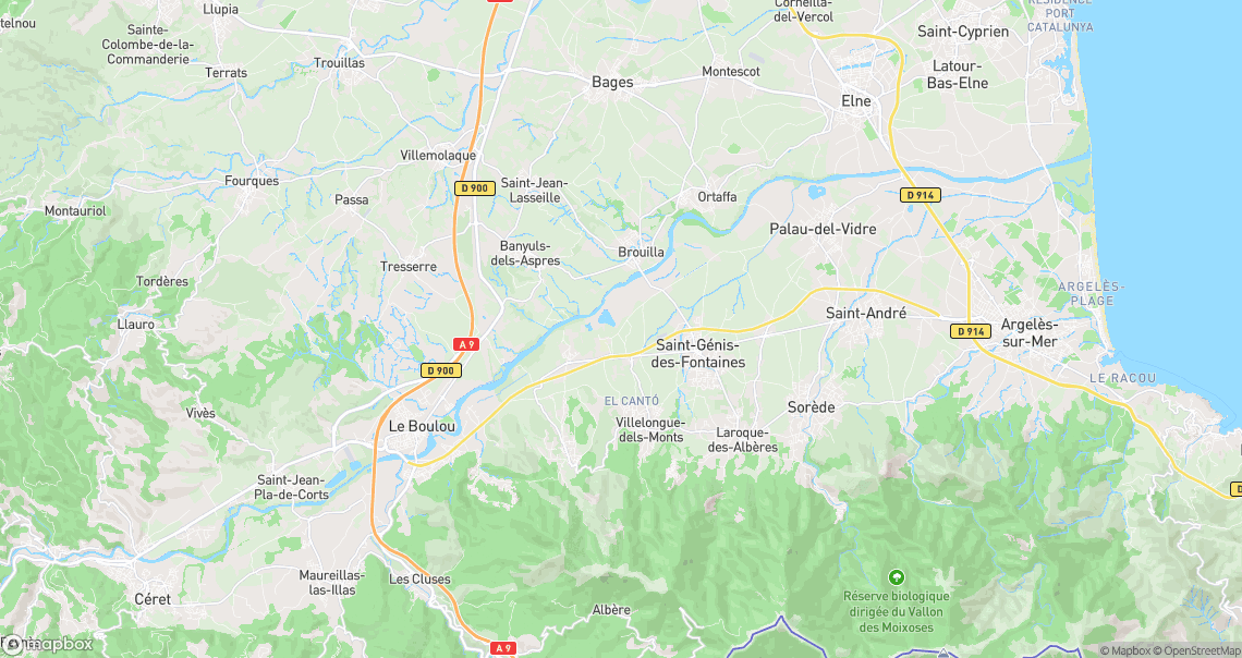 Localisation de la voiture à Villelongue-dels-Monts