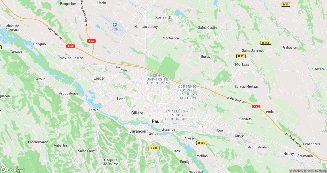 Localisation de la voiture à Pau