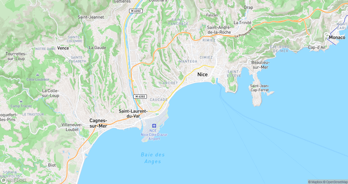 Localisation de la voiture à Nice