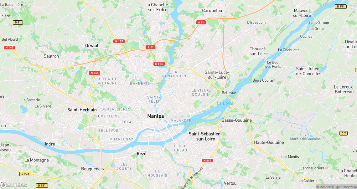 Localisation de la voiture à Nantes