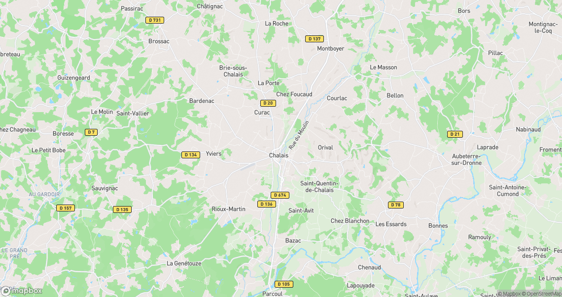 Localisation de la voiture à Chalais